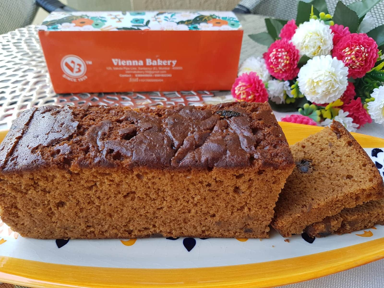 Vienna Bakery Rich Plum Cake - Dense dark fruit cake with nuts and spices